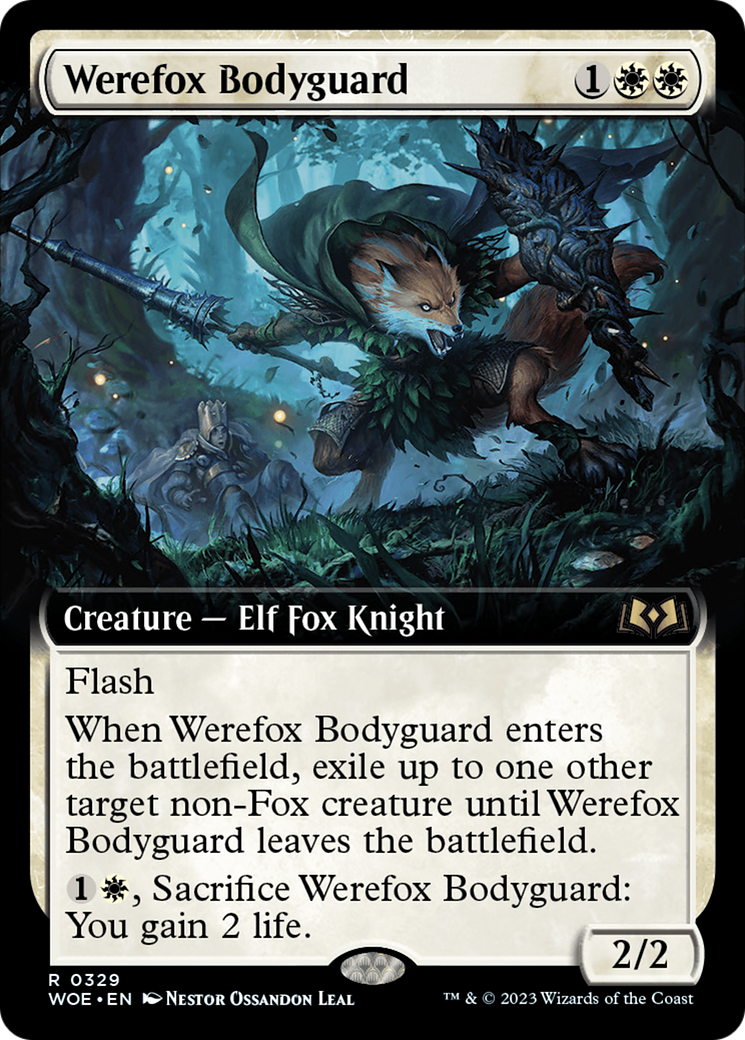 Image of Werefox Bodyguard (Extended Art) [Wilds of Eldraine]