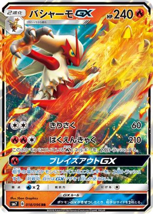 Image of Blaziken GX - 018/096 (018/096) - SM7 SkySplitting Charisma Holofoil