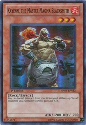 Image of Kayenn, the Master Magma Blacksmith [HA05-EN012] Super Rare