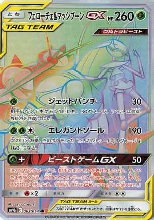 Image of Pheromosa & Buzzwole - 063/054 (063/054) - SM9b Full Metal Wall Holofoil