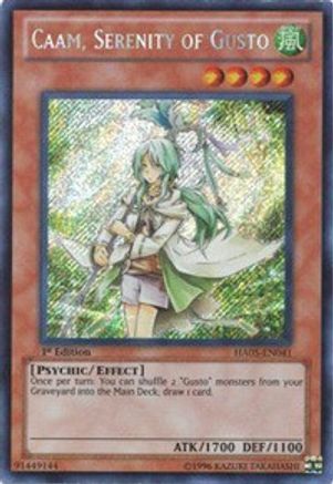 Image of Caam, Serenity of Gusto [HA05-EN041] Secret Rare