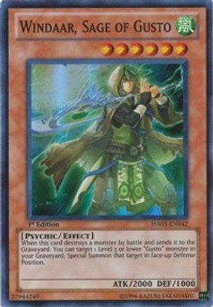 Image of Windaar, Sage of Gusto [HA05-EN042] Super Rare