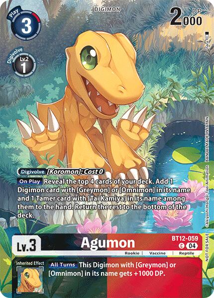 Image of Agumon [BT12-059] - BT12-059 (Legend Pack 2024) [Across Time]