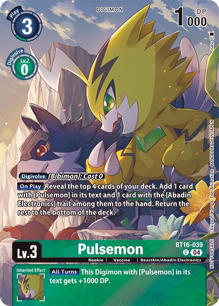 Image of Pulsemon [BT16-039] (Legend Pack 2024) [Beginning Observer]