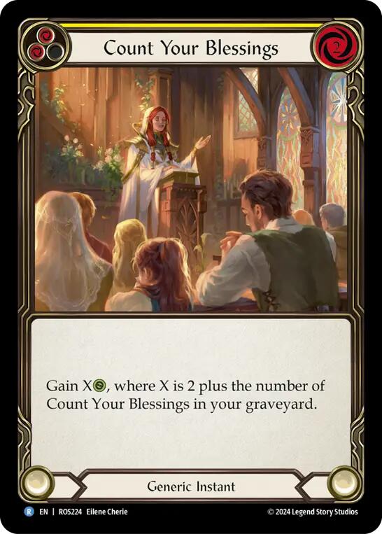 Image of Count Your Blessings (Yellow) [ROS224] (Rosetta)  Rainbow Foil