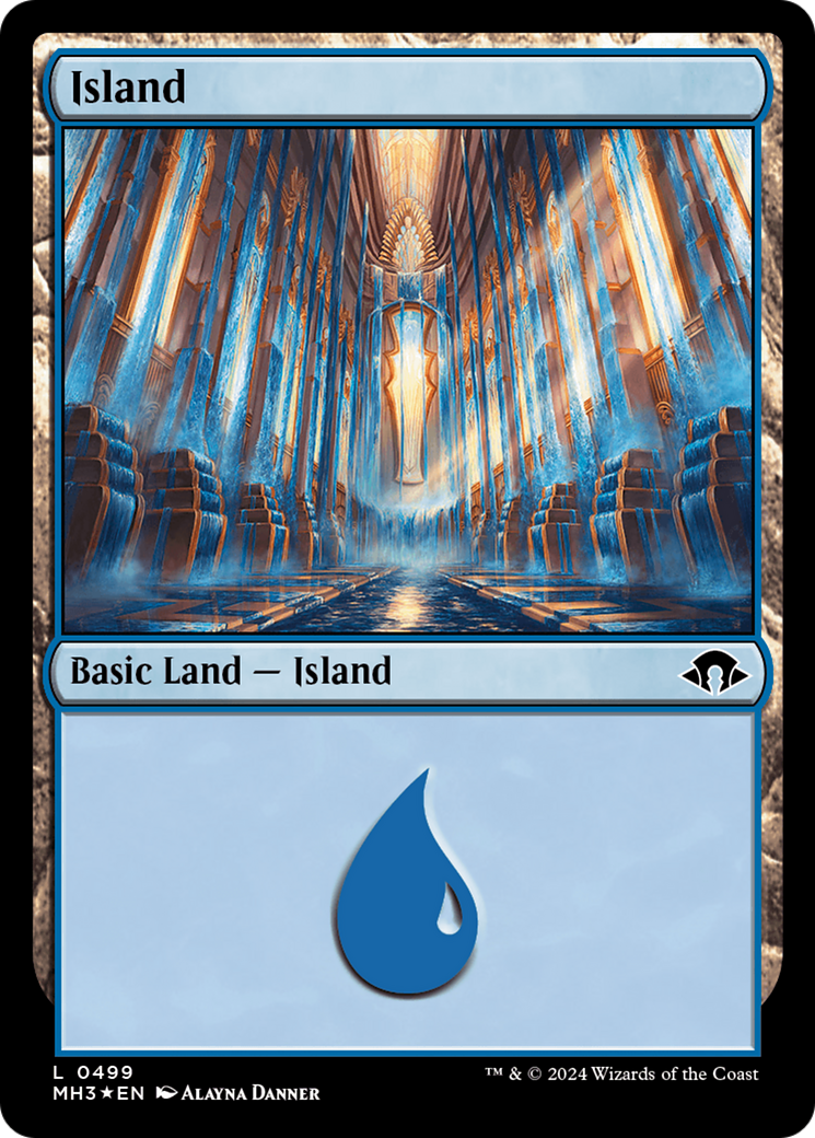 Image of Island (0499) (Ripple Foil) [Modern Horizons 3]