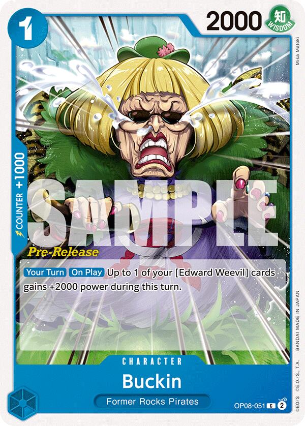 Image of Buckin [Two Legends Pre-Release Cards]
