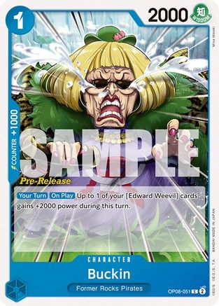 Image of Buckin [Two Legends Pre-Release Cards]