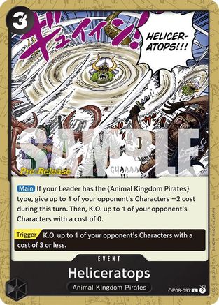 Image of Heliceratops [Two Legends Pre-Release Cards]
