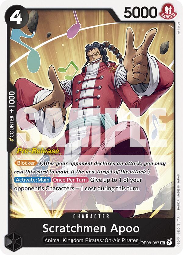 Image of Scratchmen Apoo [Two Legends Pre-Release Cards]