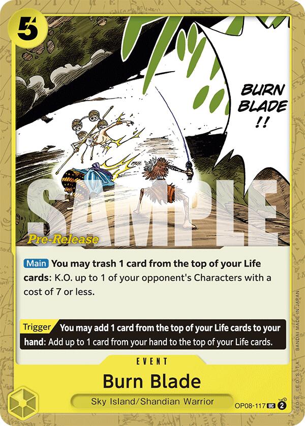 Image of Burn Blade [Two Legends Pre-Release Cards]