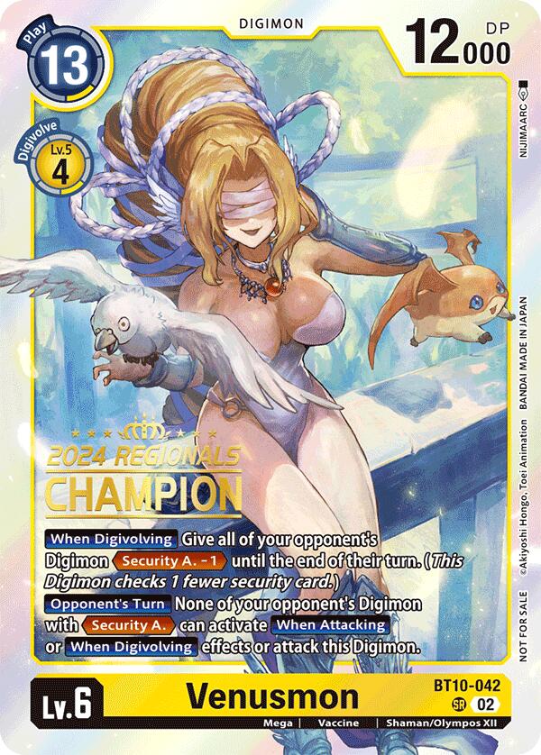 Image of Venusmon [BT10-042] (2024 Regionals Champion) [Xros Encounter]
