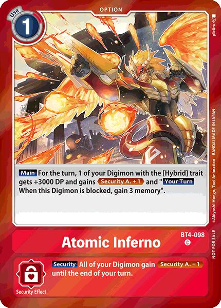 Image of Atomic Inferno [BT4-098] (Event Pack 7) [Great Legend]