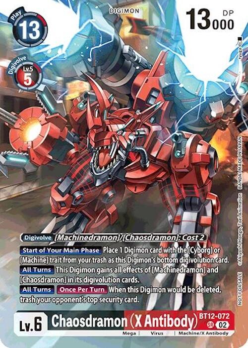 Image of Chaosdramon [BT12-072] (X Antibody - Event Pack 7) [Across Time]