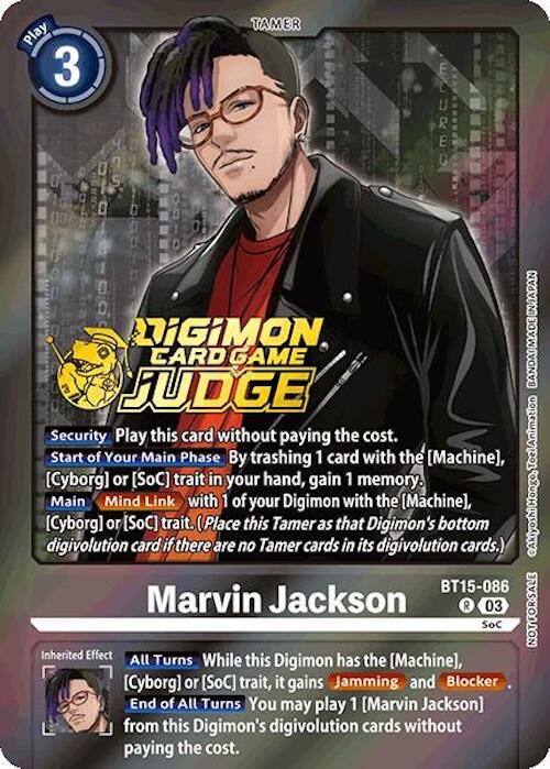 Image of Marvin Jackson [BT15-086] (Judge Pack 6) [Exceed Apocalypse]
