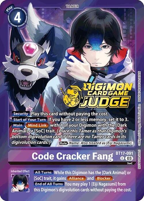 Image of Code Cracker Fang [BT17-091] (Judge Pack 6) [Secret Crisis]