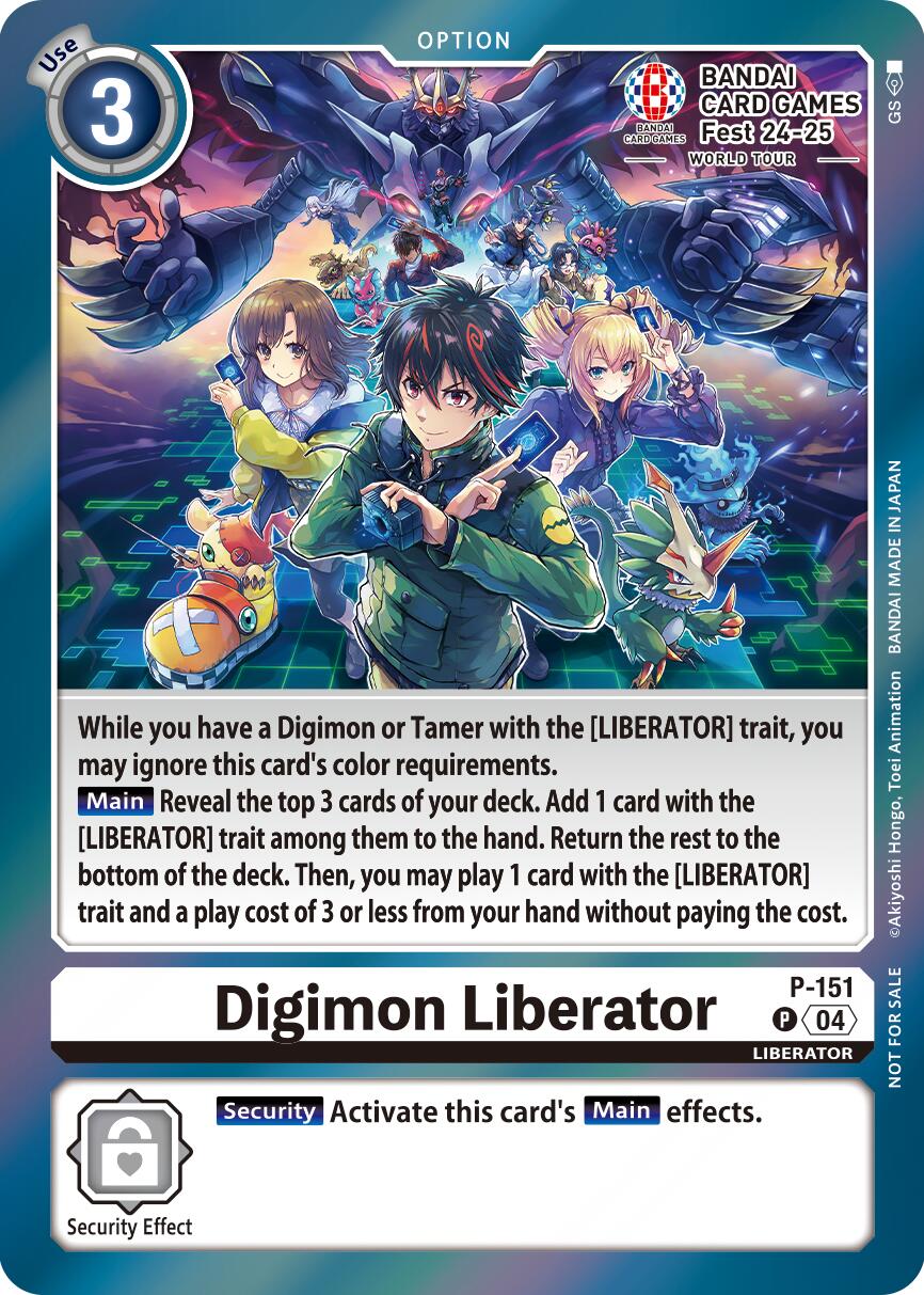 Image of Digimon Liberator [P-151] - P-151 (BANDAI Card Games Fest 24-25 World Tour) [Promotional Cards]