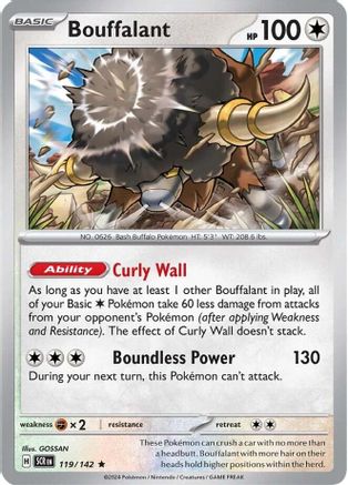 Image of Bouffalant (119/142) [Scarlet & Violet: Black Star Promos]