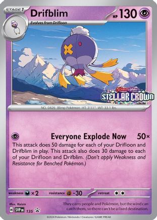 Image of Drifblim (SVP135) [Scarlet & Violet: Black Star Promos]
