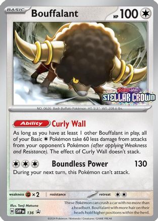 Image of Bouffalant (SVP136) [Scarlet & Violet: Black Star Promos]