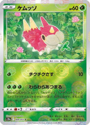 Image of Wurmple (Mirror Holofoil) (004/071) - S10a Dark Phantasma Holofoil