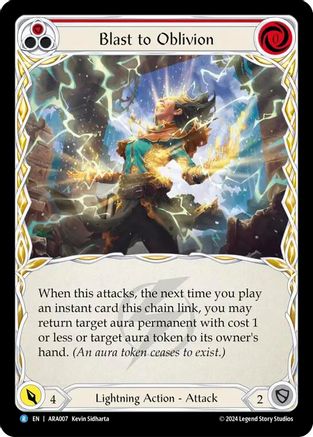 Image of Blast to Oblivion (Red) [ARA007] (Rosetta Aurora Blitz Deck)