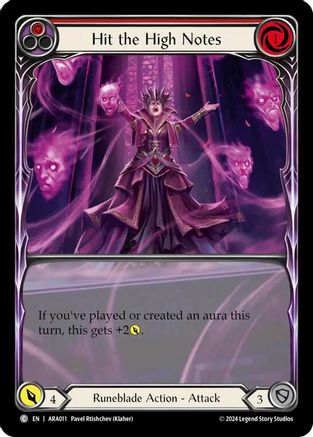 Image of Hit the High Notes (Red) [ARA011] (Rosetta Aurora Blitz Deck)