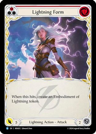 Image of Lightning Form (Red) [ARA012] (Rosetta Aurora Blitz Deck)