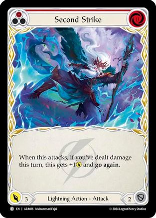 Image of Second Strike (Red) [ARA016] (Rosetta Aurora Blitz Deck)