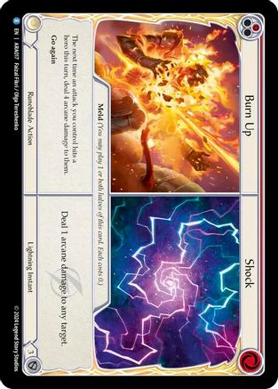 Image of Burn Up // Shock [ARA017] (Rosetta Aurora Blitz Deck)