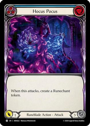 Image of Hocus Pocus (Blue) [ARA022] (Rosetta Aurora Blitz Deck)