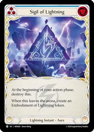 Image of Sigil of Lightning [ARA026] (Rosetta Aurora Blitz Deck)