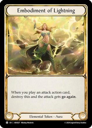 Image of Embodiment of Lightning [ARA027] (Rosetta Aurora Blitz Deck)