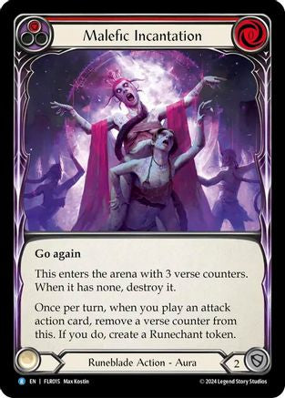 Image of Malefic Incantation (Red) [FLR015] (Rosetta Florian Blitz Deck)