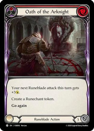 Image of Oath of the Arknight (Red) [FLR016] (Rosetta Florian Blitz Deck)