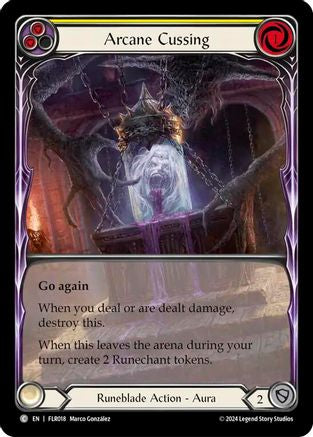 Image of Arcane Cussing (Yellow) [FLR018] (Rosetta Florian Blitz Deck)