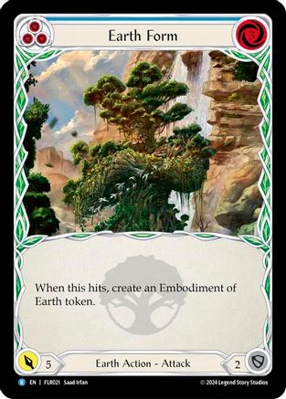 Image of Earth Form (Blue) [FLR021] (Rosetta Florian Blitz Deck)