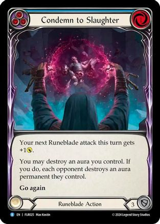 Image of Condemn to Slaughter (Blue) [FLR025] (Rosetta Florian Blitz Deck)