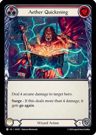 Image of Aether Quickening (Red) [OSC011] (Rosetta Oscilio Blitz Deck)