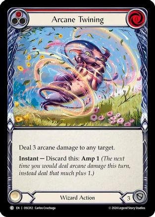 Image of Arcane Twining (Red) [OSC012] (Rosetta Oscilio Blitz Deck)