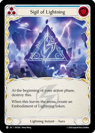 Image of Sigil of Lightning [OSC026] (Rosetta Oscilio Blitz Deck)