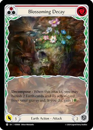 Image of Blossoming Decay (Red) [VER008] (Rosetta Verdance Blitz Deck)