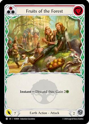 Image of Fruits of the Forest (Red) [VER009] (Rosetta Verdance Blitz Deck)