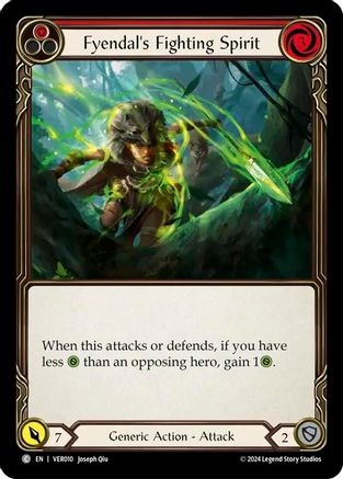 Image of Fyendal's Fighting Spirit (Red) [VER010] (Rosetta Verdance Blitz Deck)