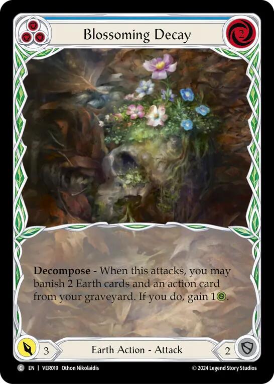 Image of Blossoming Decay (Blue) [VER019] (Rosetta Verdance Blitz Deck)