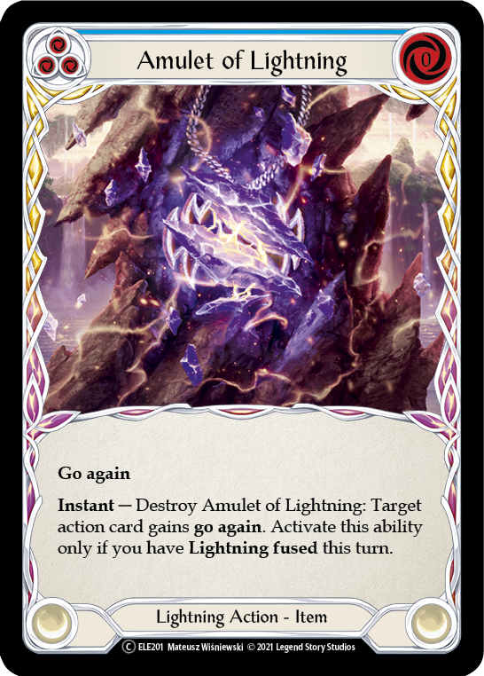 Image of Amulet of Lightning [U-ELE201] (Tales of Aria Unlimited)  Unlimited Normal