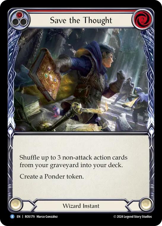 Image of Save the Thought (Red) [ROS179] (Rosetta)  Rainbow Foil