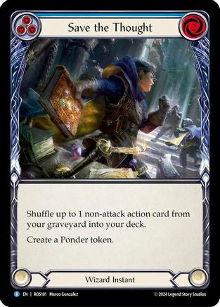 Image of Save the Thought (Blue) [ROS181] (Rosetta)  Rainbow Foil