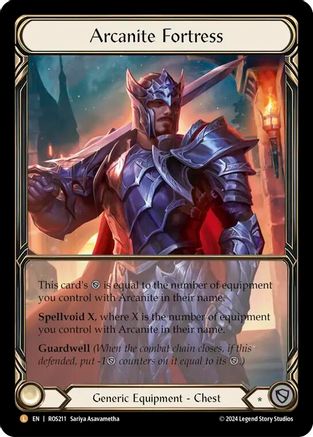 Image of Arcanite Fortress (Extended Art) [ROS211] (Rosetta)  Cold Foil