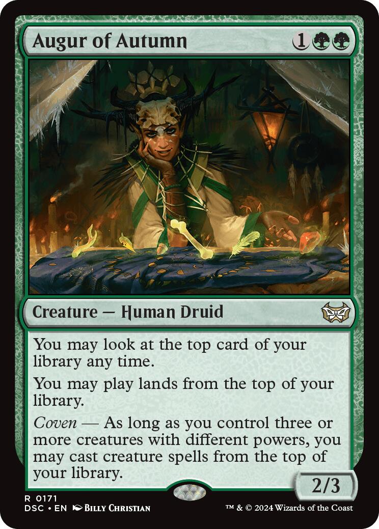 Image of Augur of Autumn [Duskmourn: House of Horror Commander]